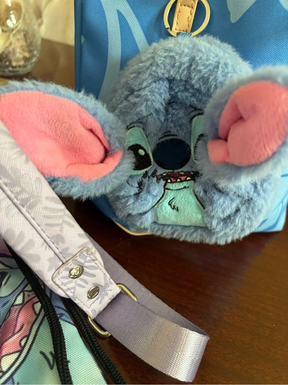 Disney Stitch Loungefly Backpack with Wallet Beach Bag & Accessories NWOT
